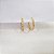 Brinco Argola Ouro 18k Zircônias - Imagem 6