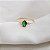 Anel Ouro 18k Zircônia Verde - Imagem 5