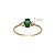 Anel Ouro 18k Zircônia Verde - Imagem 4