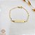 Pulseira Plaquinha Infantil Masculina Ouro 18k - Imagem 1