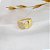 Anel Duo Ouro 18k Zircônias - Imagem 5