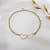 Pulseira 2 Corações Ouro 18k - Imagem 3