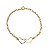 Pulseira 2 Corações Ouro 18k - Imagem 2