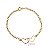 Pulseira 2 Corações Ouro 18k - Imagem 4