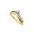Anel Asa Delta Ouro 18k e Moissanite - Imagem 1