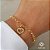 Kit Pulseira Ouro 18k + Pingente Coração Ouro 18k - Imagem 1