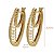 Brinco Argola Duo Filigrana Ouro 18k - Imagem 4