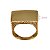 Anel Quadrado Filigrana Ouro 18k - Imagem 3