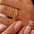 Anel Duo Esferas Ouro 18k - Imagem 1