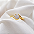 Anel Solitário Ouro 18k e Moissanite 5mm - Imagem 2