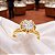 Anel Solitário Flor Ouro 18k - Diamante Laboratório 3cts - Imagem 12