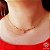 Gargantilha Choker Torcida Ouro 18k Diamante - Imagem 1
