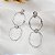 Brinco Elo Duplo Prata 925 Zircônia - Imagem 5