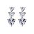 Brinco Trio Prata 925 Zircônia - Imagem 2
