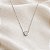 Gargantilha Ponto de Luz Ouro 18k Branco e Moissanite - Imagem 2