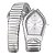Relógio Euro Prata Serpente Eu2035zal/5k - Imagem 1
