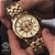 Relógio Technos Automático Skeleton Masculino Dourado - Imagem 1