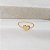 Anel Coração Ouro 18k - Imagem 5