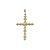 Pingente Cruz Esferas Ouro 18k - Imagem 2