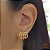 Brinco Ear Cuff Aros Ouro 18k - Imagem 1