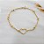 Pulseira Coração Vazado com Esferas Ouro 18k - Imagem 10