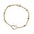 Pulseira Coração Vazado com Esferas Ouro 18k - Imagem 3
