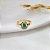 Anel Ouro 18k Zircônia Verde - Imagem 3