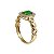 Anel Ouro 18k Zircônia Verde - Imagem 2