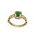 Anel Ouro 18k Zircônia Verde - Imagem 10