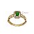 Anel Ouro 18k Zircônia Verde - Imagem 4