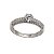 Anel Solitário Prata 925 Zircônias - Imagem 2
