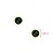 Kit 3 Pares Brinco Ponto de Luz Verde Ouro 18k - Imagem 5