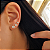Kit 3 Pares Brinco Ponto de Luz Zircônia Branca Ouro 18k - Imagem 1