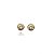 Kit 3 Pares Brinco Ponto de Luz Branco Ouro 18k - Imagem 5
