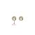 Kit 3 Pares Brinco Ponto de Luz Branco Ouro 18k - Imagem 6