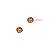 Kit 3 Pares Brinco Ponto de Luz Champanhe Ouro 18k - Imagem 6