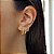 Kit 3 Pares Brinco Argola Ouro 18k - Imagem 3