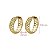 Kit 3 Pares Brinco Argola Ouro 18k - Imagem 5