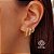 Kit 3 Pares Brinco Argola Ouro 18k - Imagem 1