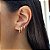 Kit 3 Pares Brinco Argola Ouro 18k - Imagem 7