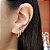 Kit 3 Pares Brinco Argola Ouro 18k - Imagem 3
