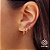 Kit 3 Pares Brinco Argola Ouro 18k - Imagem 1