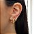 Kit 3 Pares Brinco Argola Ouro 18k - Imagem 3