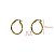 Kit 3 Pares Brinco Argola Ouro 18k - Imagem 4