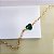 Pulseira Coração Zircônia Verde Ouro 18k - Imagem 7