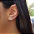 Kit 2 Pares Brinco Ponto de Luz Branco Ouro 18k - Imagem 1
