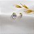 Kit 2 Pares Brinco Ponto de Luz Branco Ouro 18k - Imagem 3