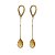Brinco Gota Citrino em Ouro 18k - Imagem 2
