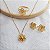 Conjunto 3 peças - Brinco, Gargantilha e Anel Ouro 18k - Imagem 3