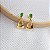 Brinco Gota em Ouro 18k Zircônia Verde - Imagem 6